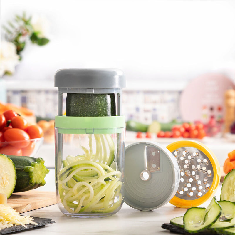 Vegetable Spiral Cutter and Grater Slicer Vegetable Spiral Cutter and Grater Vegetable Spiral Cutter and Grater InnovaGoods