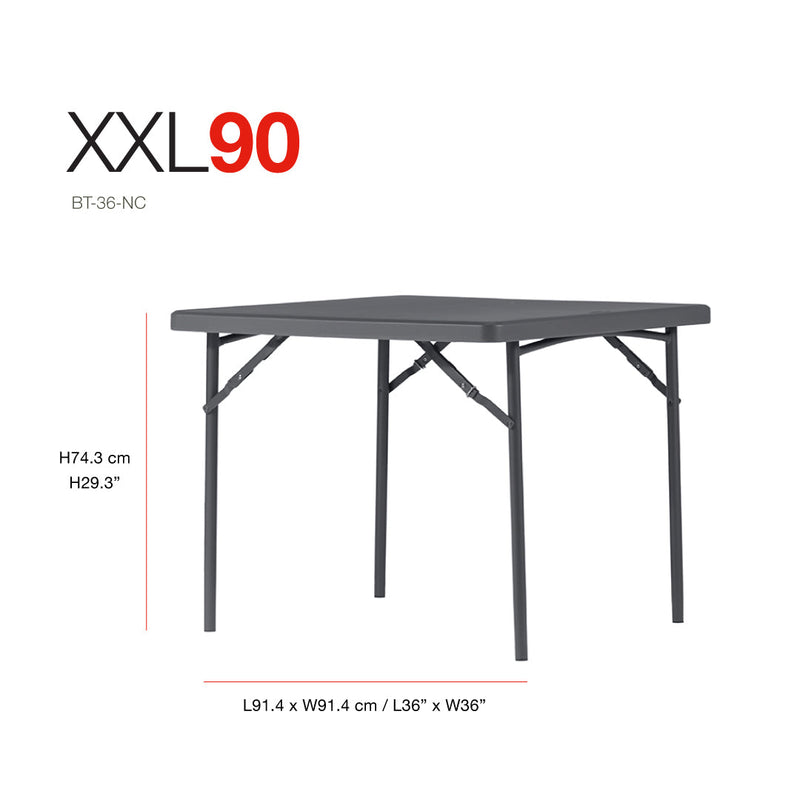 New Zown Classic Square Foldable Table XXL90 Tables New Zown Classic Square Foldable Table XXL90 New Zown Classic Square Foldable Table XXL90 newzone