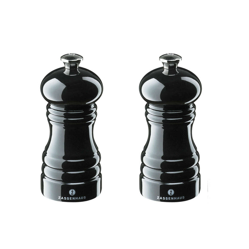 Salt & Pepper Mill / Grinder - Berlin Glossy Black Salt & Pepper Shakers Salt & Pepper Mill / Grinder - Berlin Glossy Black Salt & Pepper Mill / Grinder - Berlin Glossy Black The Chefs Warehouse By MG