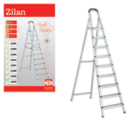 Ladder 8 Steps Aluminum + Platform Ladder Ladder 8 Steps Aluminum + Platform Ladder 8 Steps Aluminum + Platform Zilan