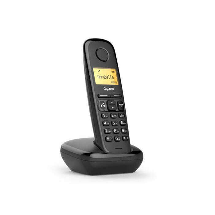 Hands-Free Talking: Cordless Phone - Black phone Hands-Free Talking: Cordless Phone - Black Hands-Free Talking: Cordless Phone - Black Gigaset