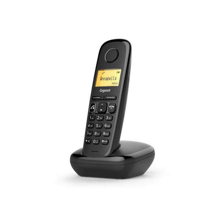 Hands-Free Talking: Cordless Phone - Black phone Hands-Free Talking: Cordless Phone - Black Hands-Free Talking: Cordless Phone - Black Gigaset