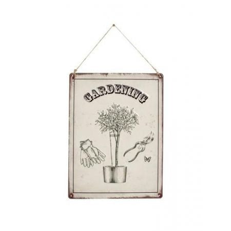 La Hacienda Gardening  Embossed Metal Sign Home decor La Hacienda Gardening  Embossed Metal Sign La Hacienda Gardening  Embossed Metal Sign La Hacienda