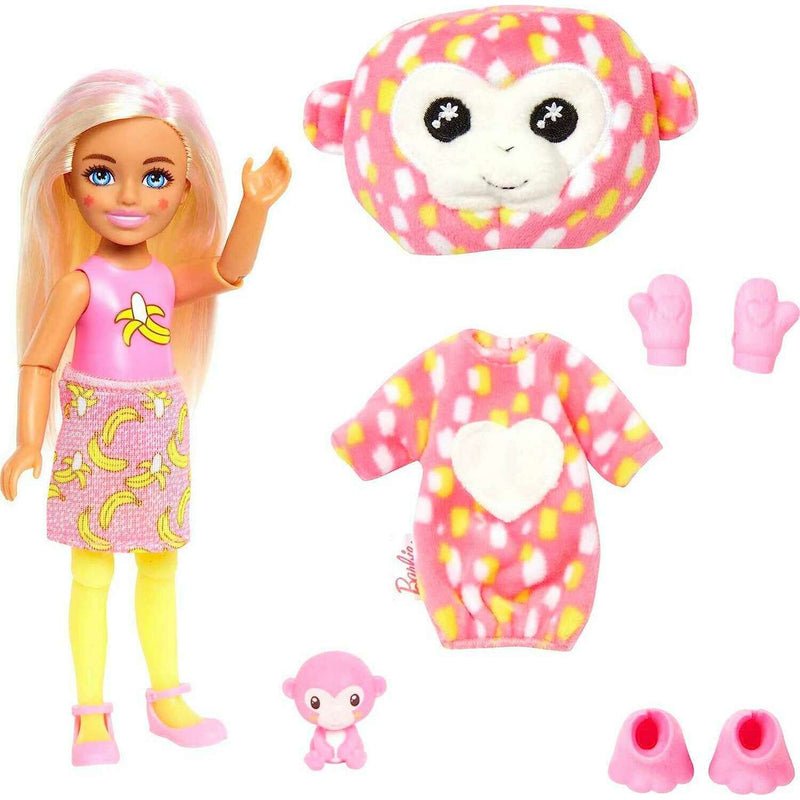 Cutie Reveal Chelsea Jungle Friends Series - Monkey Dolls and Barbies Cutie Reveal Chelsea Jungle Friends Series - Monkey Cutie Reveal Chelsea Jungle Friends Series - Monkey Barbie