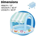 Sweet Shoppe Shaded Kiddie Pool Kids Inflatables Sweet Shoppe Shaded Kiddie Pool Sweet Shoppe Shaded Kiddie Pool Bestway