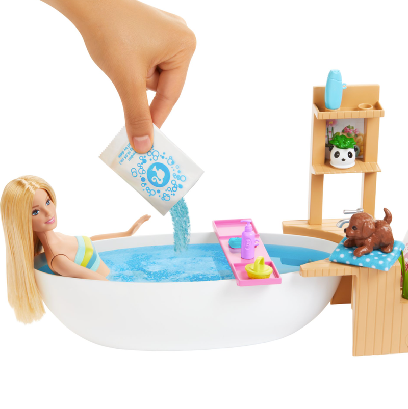 Doll & Bathtub Playset, Confetti Soap & Accessories Barbie Doll & Bathtub Playset, Confetti Soap & Accessories Doll & Bathtub Playset, Confetti Soap & Accessories Barbie