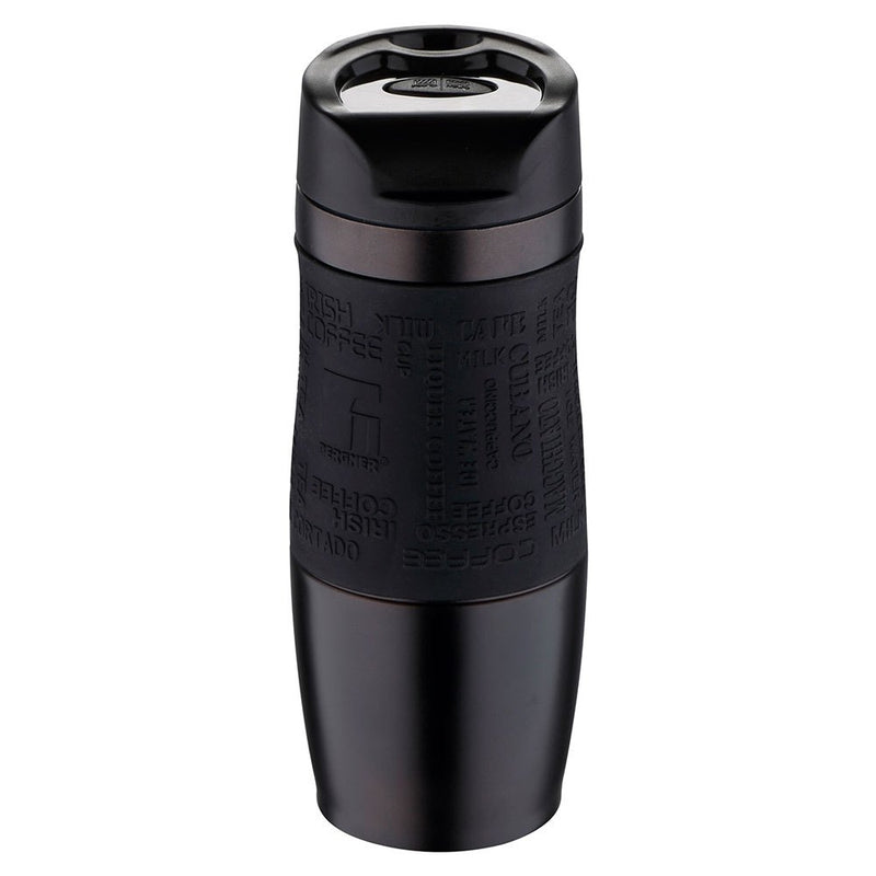 tainless steel thermos mug with silicone sleeve / stainless steel / 400 ml Stainless Steel Flask tainless steel thermos mug with silicone sleeve / stainless steel / 400 ml tainless steel thermos mug with silicone sleeve / stainless steel / 400 ml Bergner