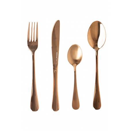 16- Piece Copper Shiny Inox Stainless Steel Cutlery Set  16- Piece Copper Shiny Inox Stainless Steel Cutlery Set 16- Piece Copper Shiny Inox Stainless Steel Cutlery Set The German Outlet