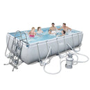 Power Steel 404x201x100cm Rectangular Tubular Pool home pool Power Steel 404x201x100cm Rectangular Tubular Pool Power Steel 404x201x100cm Rectangular Tubular Pool Bestway