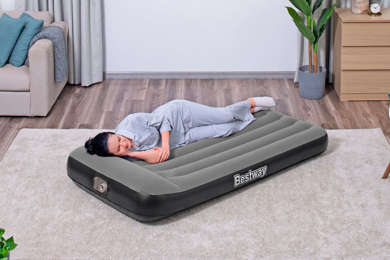 TriTech™ Single Air Mattress With Integrated Electric Pump Air Bed TriTech™ Single Air Mattress With Integrated Electric Pump TriTech™ Single Air Mattress With Integrated Electric Pump Bestway