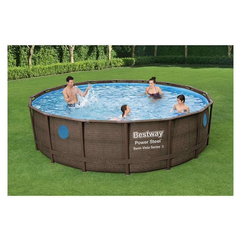 Power Steel Frame Pool Swim Vista Series 488 x 122 cm home pool Power Steel Frame Pool Swim Vista Series 488 x 122 cm Power Steel Frame Pool Swim Vista Series 488 x 122 cm Bestway