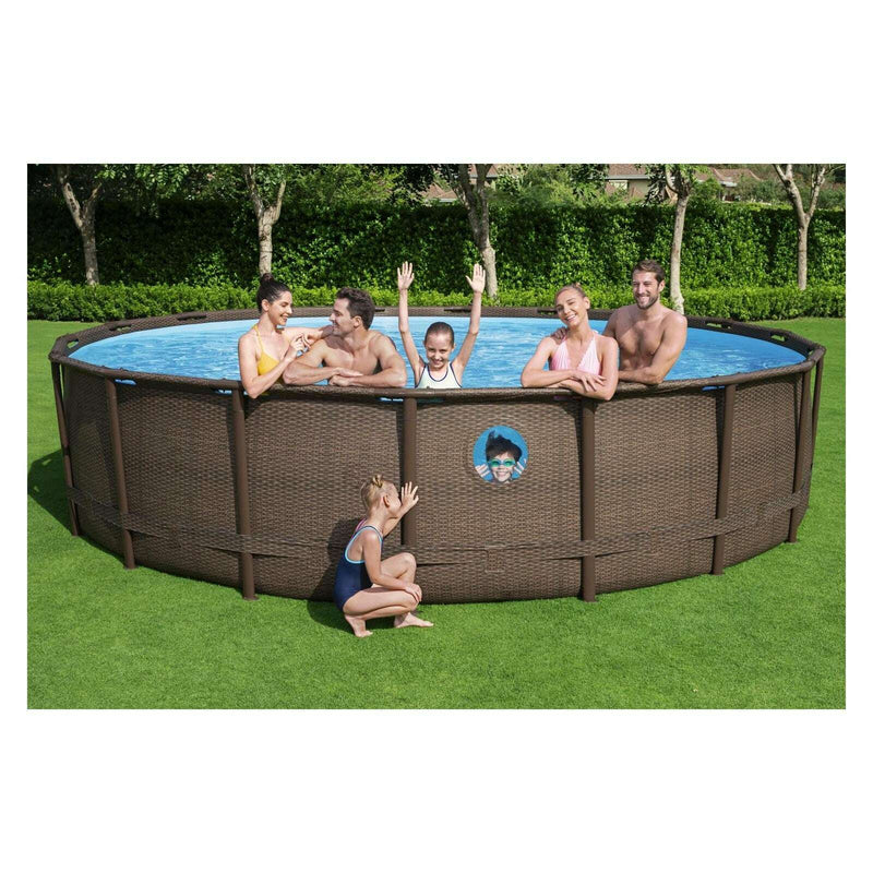 Power Steel Frame Pool Swim Vista Series 488 x 122 cm home pool Power Steel Frame Pool Swim Vista Series 488 x 122 cm Power Steel Frame Pool Swim Vista Series 488 x 122 cm Bestway