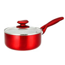 Non-Stick Saucepan & Tempered Glass Lid (18cm - Red) Saucepans Non-Stick Saucepan & Tempered Glass Lid (18cm - Red) Non-Stick Saucepan & Tempered Glass Lid (18cm - Red) Betty Crocker