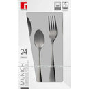 Set of 24 Pieces. Black Mat Stainless Steel Cutlery Cutlery Set Set of 24 Pieces. Black Mat Stainless Steel Cutlery Set of 24 Pieces. Black Mat Stainless Steel Cutlery Bergner