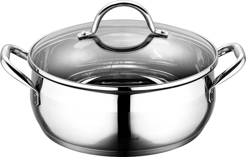 Stainless Steel Gourmet Casserole Cooking Pot Stainless Steel Gourmet Casserole Stainless Steel Gourmet Casserole Bergner