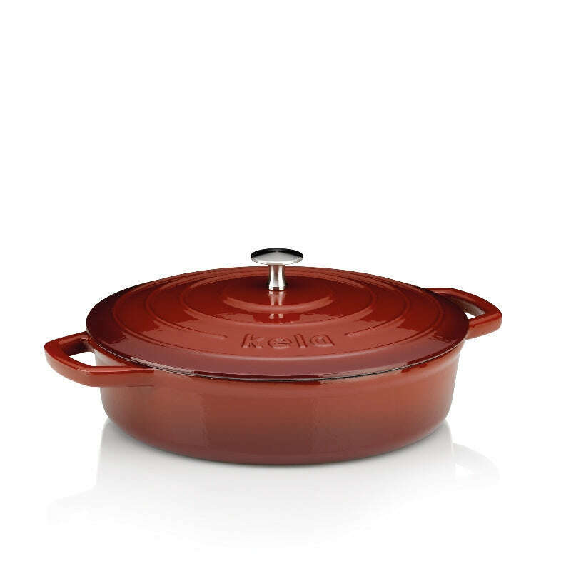 Red Roasting Tray Round Calido 3.2L Dutch Ovens Red Roasting Tray Round Calido 3.2L Red Roasting Tray Round Calido 3.2L Kela