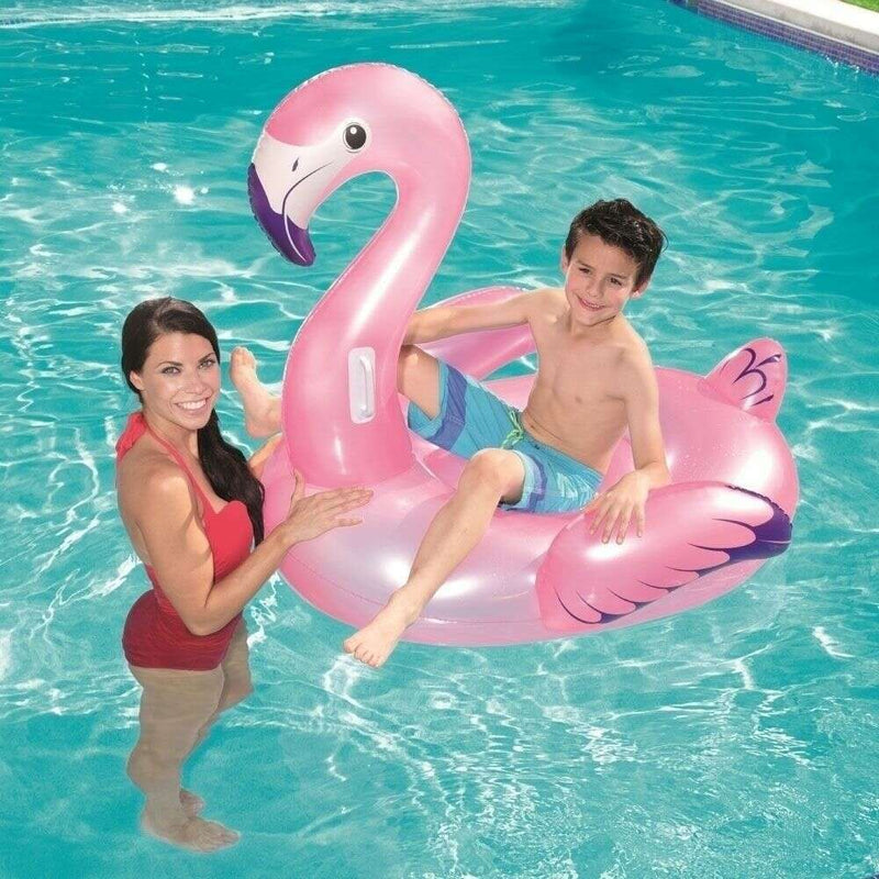 1.27m x 1.27m Flamingo Ride-On Kids Inflatables 1.27m x 1.27m Flamingo Ride-On 1.27m x 1.27m Flamingo Ride-On Bestway