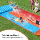 H2OGO!® 3-person water slide Tsunami Splash Ramp™ 472 x 207.5 x 30.5 cm Kids Inflatables H2OGO!® 3-person water slide Tsunami Splash Ramp™ 472 x 207.5 x 30.5 cm H2OGO!® 3-person water slide Tsunami Splash Ramp™ 472 x 207.5 x 30.5 cm Bestway