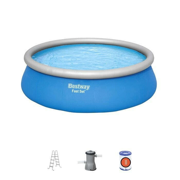 Fast Set Pool 4.57m X 1.22m home pool Fast Set Pool 4.57m X 1.22m Fast Set Pool 4.57m X 1.22m Bestway