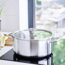 Frying Pan, Stainless Steel, 3 Ply Casserole Cooking Pot Frying Pan, Stainless Steel, 3 Ply Casserole Frying Pan, Stainless Steel, 3 Ply Casserole KitchenAid