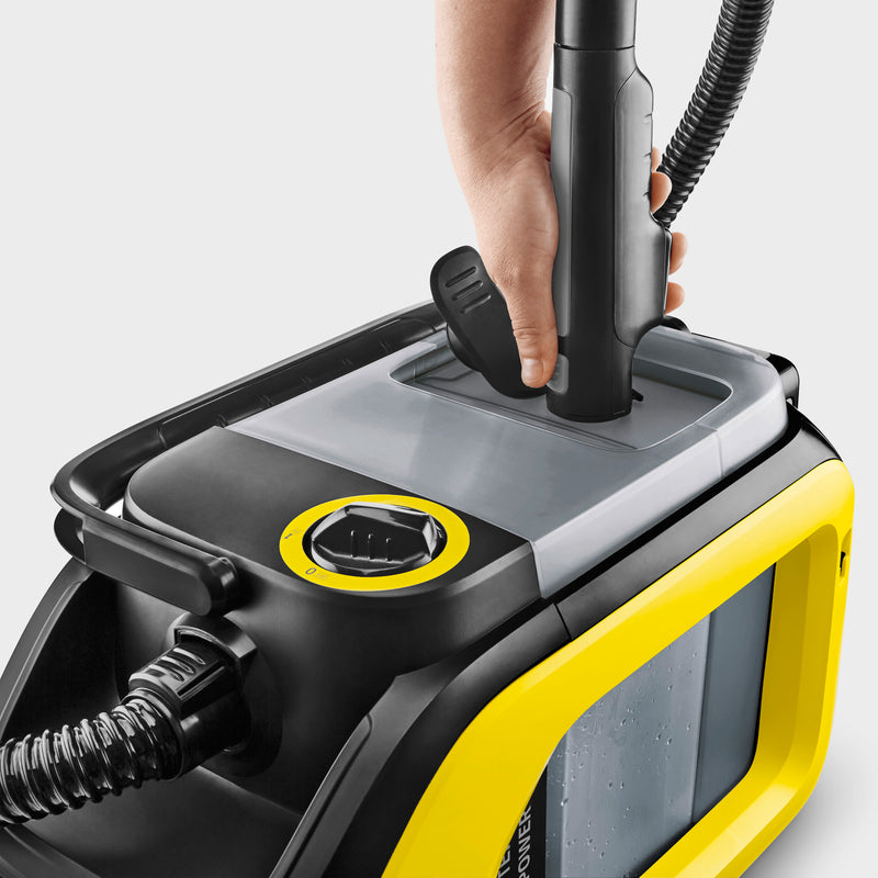 Battery-Powered Spray Extraction Cleaner SE 3-18 Compact Vacuum Cleaner Battery-Powered Spray Extraction Cleaner SE 3-18 Compact Battery-Powered Spray Extraction Cleaner SE 3-18 Compact Karcher
