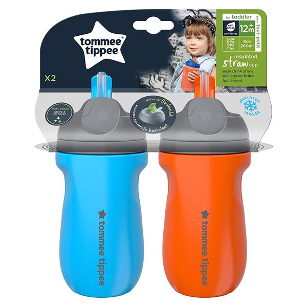 2 Insulated Straw Cup for Toddlers Feeding Bottles 2 Insulated Straw Cup for Toddlers 2 Insulated Straw Cup for Toddlers Tommee Tippee