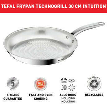 Intuition - Stainless Steel Frypans Frying pan Intuition - Stainless Steel Frypans Intuition - Stainless Steel Frypans Tefal