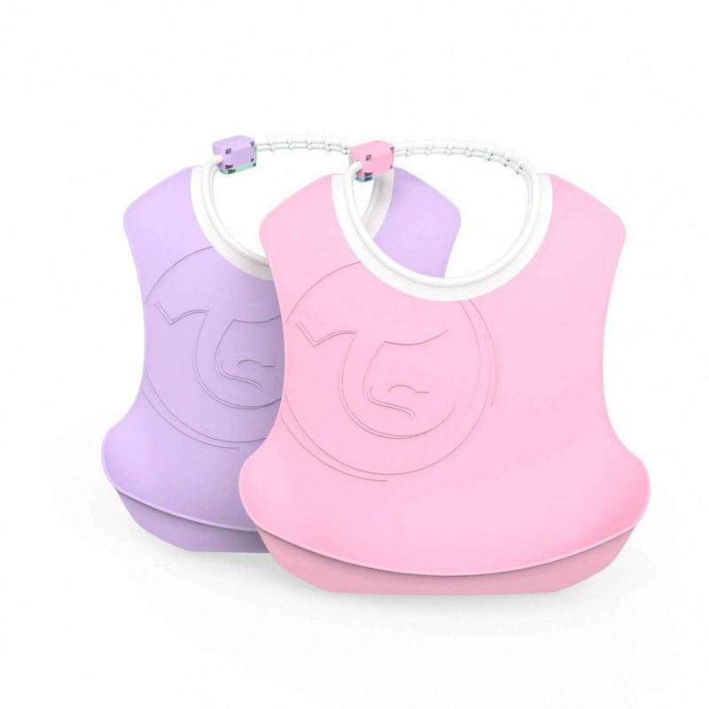 2x Pastel Bib Infant Feeding 2x Pastel Bib 2x Pastel Bib Twistshake