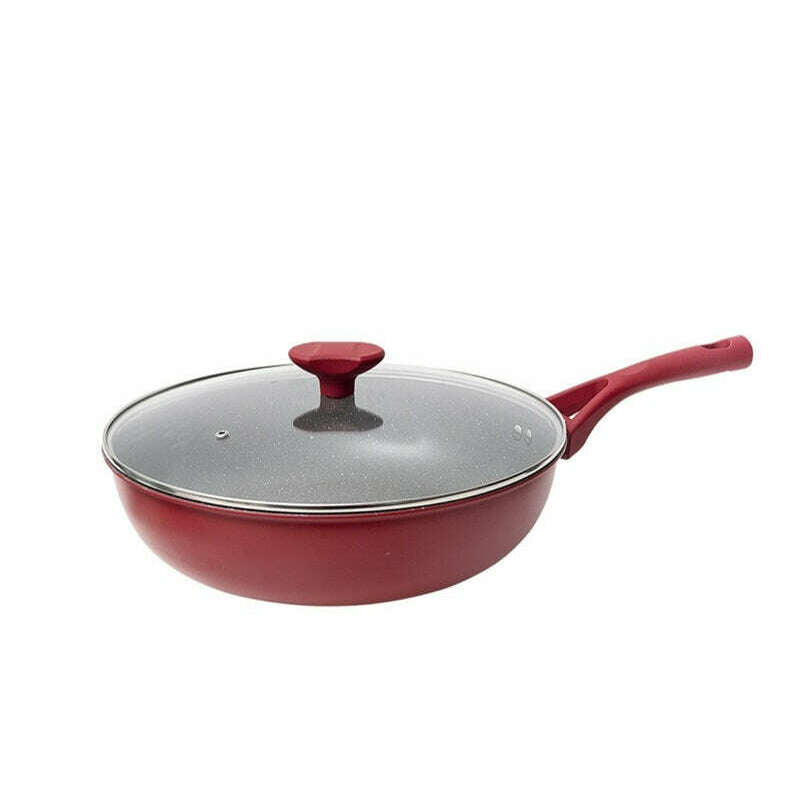 Wok With Lid, Red Wok Pan Wok With Lid, Red Wok With Lid, Red Betty Crocker