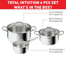 Intuition G6 Stainless Steel  - Set of 3 Cooking set Intuition G6 Stainless Steel  - Set of 3 Intuition G6 Stainless Steel  - Set of 3 Tefal