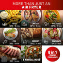 Easy Fry 8.3L Dual Air Fryer & Grill - Stainless Steel Air Fryer Easy Fry 8.3L Dual Air Fryer & Grill - Stainless Steel Easy Fry 8.3L Dual Air Fryer & Grill - Stainless Steel Tefal