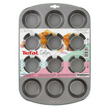 Muffins x12 - 38 x 27 CM Cake Tin Muffins x12 - 38 x 27 CM Muffins x12 - 38 x 27 CM Tefal