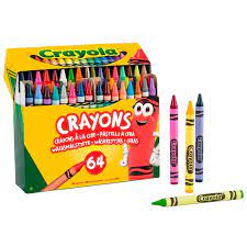 Colored Crayons 1×64 Stationery Colored Crayons 1×64 Colored Crayons 1×64 Crayola