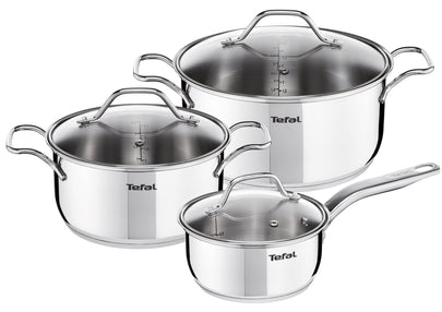 Intuition G6 Stainless Steel  - Set of 3 Cooking set Intuition G6 Stainless Steel  - Set of 3 Intuition G6 Stainless Steel  - Set of 3 Tefal