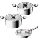 5-Piece Stainless Steel Cookware Set Emotion+ Cookware set 5-Piece Stainless Steel Cookware Set Emotion+ 5-Piece Stainless Steel Cookware Set Emotion+ Tefal
