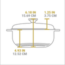 LODGE 7.38Lt Red Enameled Cast Iron Dutch Oven Dutch Ovens LODGE 7.38Lt Red Enameled Cast Iron Dutch Oven LODGE 7.38Lt Red Enameled Cast Iron Dutch Oven Lodge