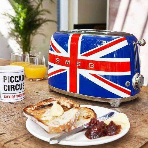 Toaster 2 slice, Union Jack Toasters Toaster 2 slice, Union Jack Toaster 2 slice, Union Jack Smeg