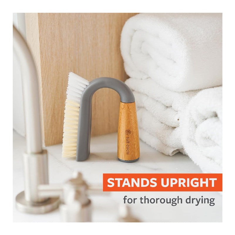 Grunge Buster Grout & Tile Scrub Brush, Grey Cleaning Brush Grunge Buster Grout & Tile Scrub Brush, Grey Grunge Buster Grout & Tile Scrub Brush, Grey Full Circle