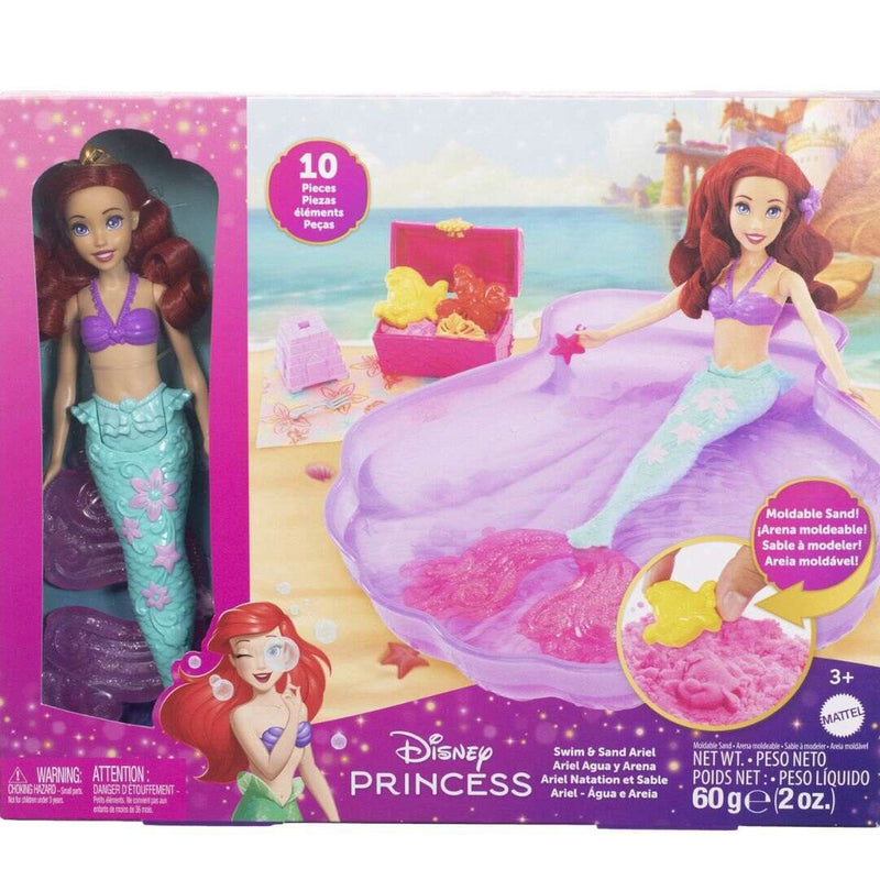 Disney Princess Sand & Swim Ariel Dolls and Barbies Disney Princess Sand & Swim Ariel Disney Princess Sand & Swim Ariel Barbie