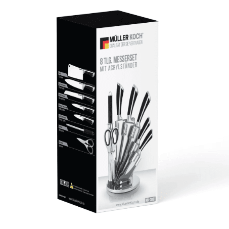 8 Pcs Kitchen Set With Acrylic Stand knives set 8 Pcs Kitchen Set With Acrylic Stand 8 Pcs Kitchen Set With Acrylic Stand Muller Koch