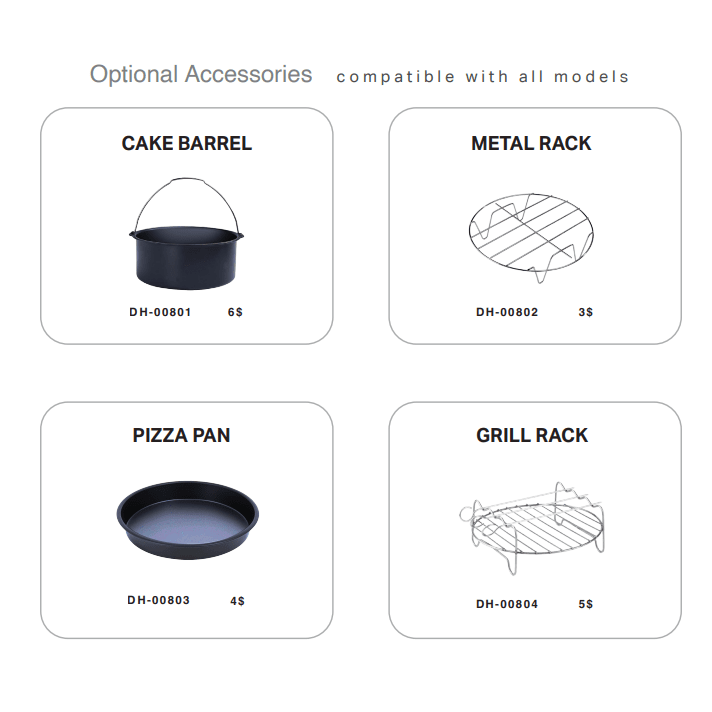 Air Fryer Accessories (Compatible with Dorsch Air Fryers) Air Fryers Air Fryer Accessories (Compatible with Dorsch Air Fryers) Air Fryer Accessories (Compatible with Dorsch Air Fryers) Dorsch