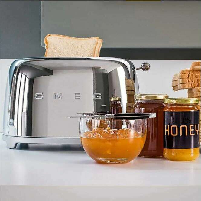 Toaster 2 slice, Chrome Toasters Toaster 2 slice, Chrome Toaster 2 slice, Chrome Smeg