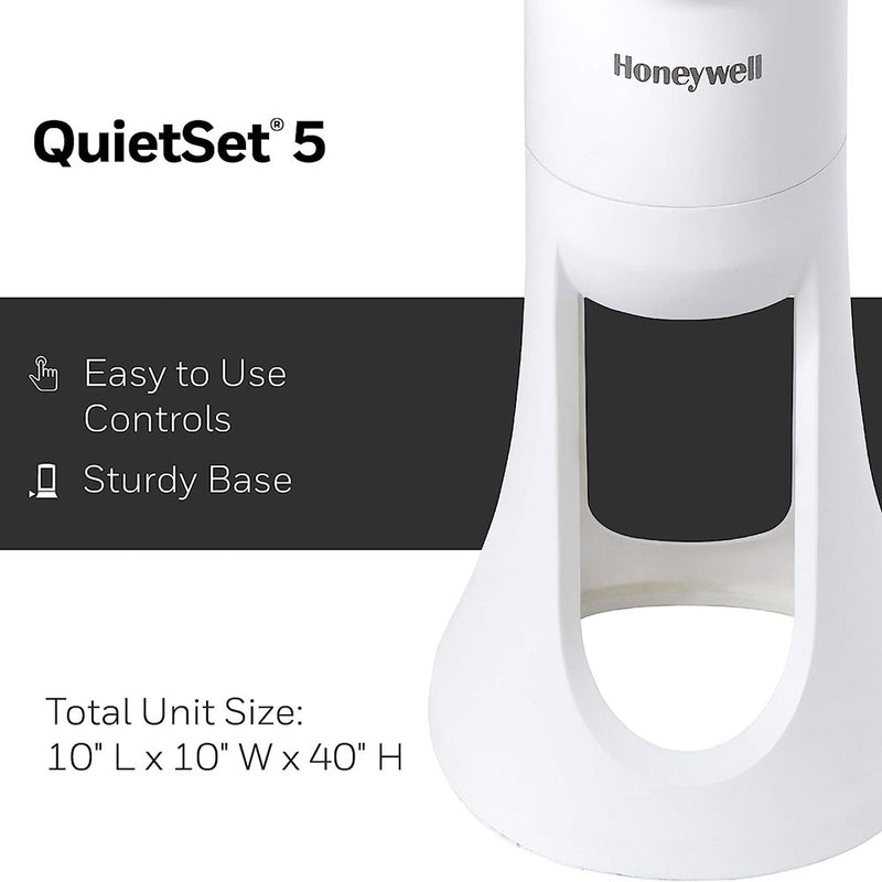 QuietSet Whole Room Tower Fan - 5 Speeds Outlet QuietSet Whole Room Tower Fan - 5 Speeds QuietSet Whole Room Tower Fan - 5 Speeds Honeywell