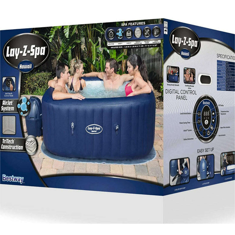 Lay Z Spa Hawaii Air Jet 180x180x71cm Pool Lay Z Spa Hawaii Air Jet 180x180x71cm Lay Z Spa Hawaii Air Jet 180x180x71cm Bestway