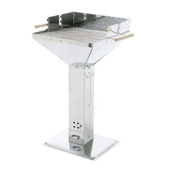 Stainless Steel Pedestal BBQ (Sqaure) Outdoor Barbque Stainless Steel Pedestal BBQ (Sqaure) Stainless Steel Pedestal BBQ (Sqaure) Landmann