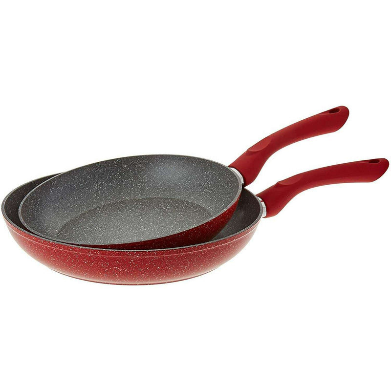 Set of 2 pans - Red Color Frying pan Set of 2 pans - Red Color Set of 2 pans - Red Color Tognana