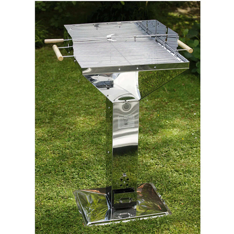 Stainless Steel Pedestal BBQ (Sqaure) Outdoor Barbque Stainless Steel Pedestal BBQ (Sqaure) Stainless Steel Pedestal BBQ (Sqaure) Landmann