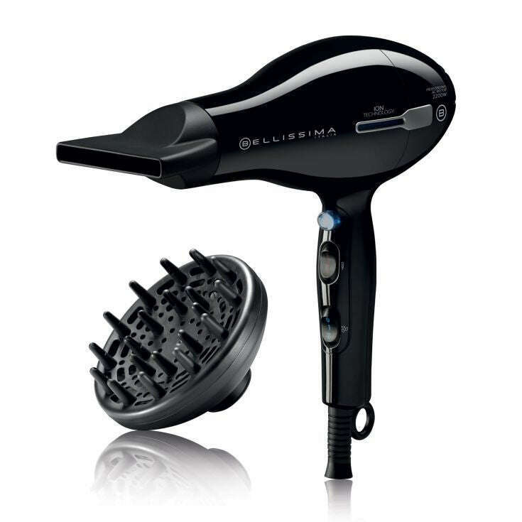 Hairdryer, ion technology, AC motor, 2200W Hair Dryers Hairdryer, ion technology, AC motor, 2200W Hairdryer, ion technology, AC motor, 2200W Bellissima