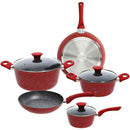 The German Outlet, Tognana, Red Stone Marble Cooking Set