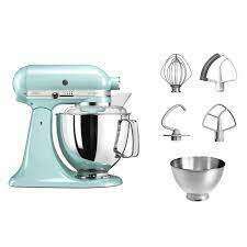 4.8L Artisan Stand Mixer, Ice Blue + Poring Shield & Extra Bowl Food Mixers & Blenders 4.8L Artisan Stand Mixer, Ice Blue + Poring Shield & Extra Bowl 4.8L Artisan Stand Mixer, Ice Blue + Poring Shield & Extra Bowl KitchenAid